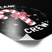 Candy Cane Crew Funny Snoep Lover Xmas Foto Afdruk (Hoek)