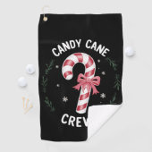 Candy Cane Crew Funny Snoep Lover Xmas Golfhanddoek (Insitu)