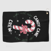 Candy Cane Crew Funny Snoep Lover Xmas Golfhanddoek (Horizontaal)