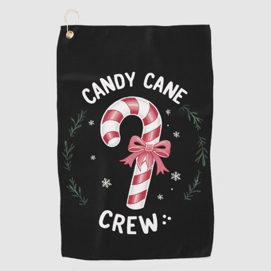 Candy Cane Crew Funny Snoep Lover Xmas Golfhanddoek (Voorkant)