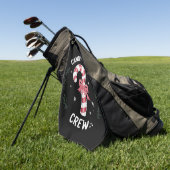Candy Cane Crew Funny Snoep Lover Xmas Golfhanddoek (Groen)