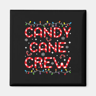 Candy Cane Crew Funny Snoep Lover Xmas P Magneet