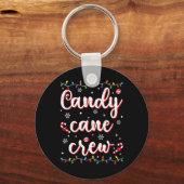 Candy Cane Crew Funny Snoep Lover Xmas P Sleutelhanger (Voorkant)