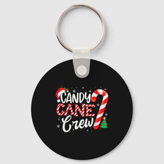 Candy Cane Crew Funny Xmas Christmas Pajamas Men W Sleutelhanger (Voorkant)