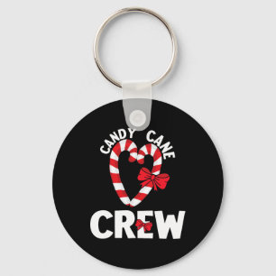Candy Cane Crew Grappig Kerst Zoete Snoep Kerstmis Sleutelhanger