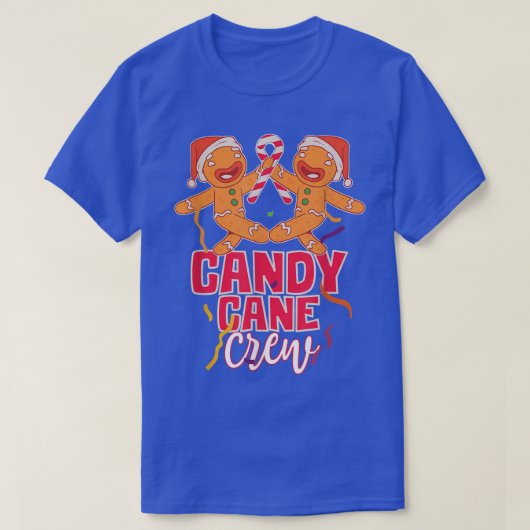 Candy Cane Crew Group Matching Christmas Party Gin T-shirt (Design voorkant)