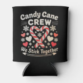 Candy Cane Crew Heart Holiday Matching Family Xmas Blikjeskoeler (Voorkant)