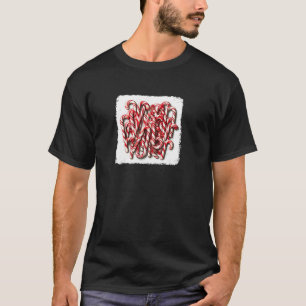 Candy Cane Crew Kerst Bijpassende Familie Snoep Lo T-shirt