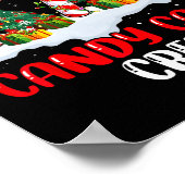Candy Cane Crew Kerst Grappig Familie Matching Pa Poster (Hoek)
