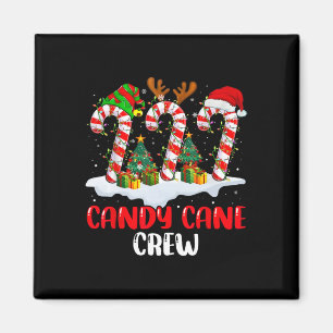 Candy Cane Crew Kerst Grappige Familie Matching Py Magneet