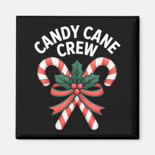 Candy Cane Crew Kerst Meisjes Jongens Kinderen Vol Magneet