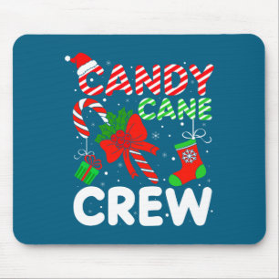 Candy Cane Crew Kerst Morsig Kerstmis Familie Muismat