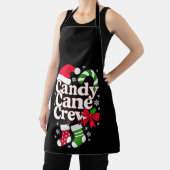 Candy Cane Crew Kerst Santa Hoed Sneeuwvlok Schort (Insitu)