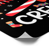 Candy Cane Crew Kerstmis Candy Cane Liefhebber Xma Poster (Hoek)