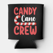 Candy Cane Crew Kerstmis Familie Vakantie Pyjama Blikjeskoeler (Voorkant)