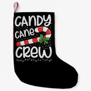 Candy Cane Crew Kerstmis Familie Xmas Vakantie Kleine Kerstsok
