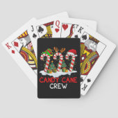 Candy Cane Crew Kerstmis Santa Elf Rendier X-mas Pokerkaarten (Achterkant)