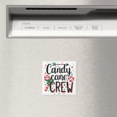 Candy Cane Crew Kerstsnack Matching Cousins Magneet (Insitu (Vaatwasser))