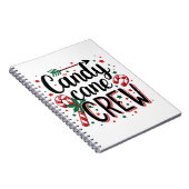 Candy Cane Crew Kerstsnack Matching Cousins Notitieboek (Rechterzijde)