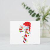 Candy Cane Crew Kerstverlichting Familie Matching  Briefkaart (Staand voorkant)