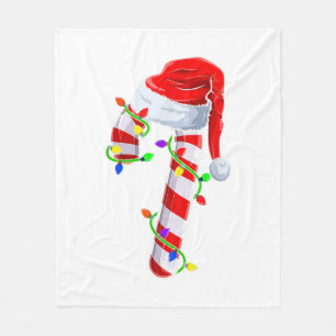 Candy Cane Crew Kerstverlichting Familie Matching  Fleece Deken