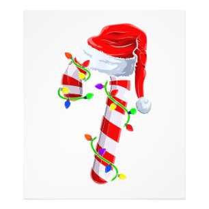 Candy Cane Crew Kerstverlichting Familie Matching Foto Afdruk