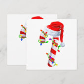 Candy Cane Crew Kerstverlichting Familie Matching  Kaart (Voorkant / Achterkant)