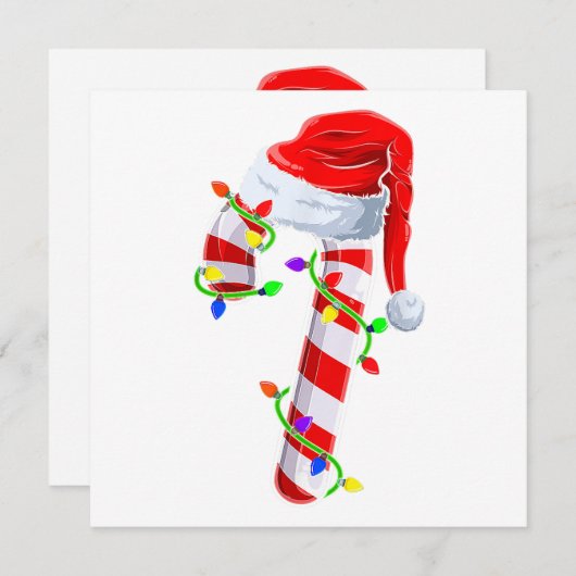 Candy Cane Crew Kerstverlichting Familie Matching  Kaart (Voorkant / Achterkant)