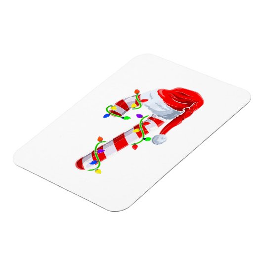 Candy Cane Crew Kerstverlichting Familie Matching Magneet (Linkerzijde)