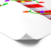 Candy Cane Crew Kerstverlichting Familie Matching  Poster (Hoek)