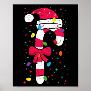 Candy Cane Crew Kerstverlichting Familie Matching  Poster