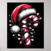 Candy Cane Crew Kerstverlichting Familie Matching  Poster (Voorkant)