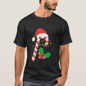 Candy Cane Crew Kerstverlichting Familie Matching  T-shirt (Voorkant)