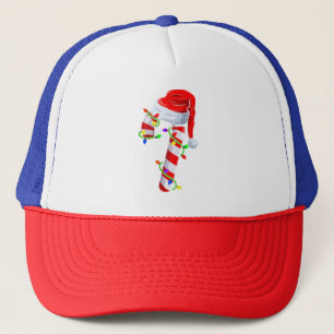 Candy Cane Crew Kerstverlichting Familie Matching  Trucker Pet