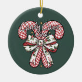 Candy Cane Crew Keurige Kerst Vakantie  Keramisch Ornament (Voorkant)
