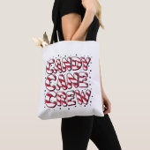 Candy Cane Crew Liefhebber Kerstmis Pyjama Tote Bag (Dichtbij)