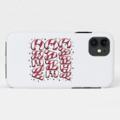 Candy Cane Crew Liefhebber Kerstmis Xmas Pyjama Case-Mate iPhone Case (Achterkant (horizontaal))
