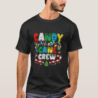 Candy Cane Crew Matching Family Group Snoep Lover T-shirt
