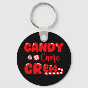 Candy Cane Crew Matching Family Snoep Lover Sleutelhanger