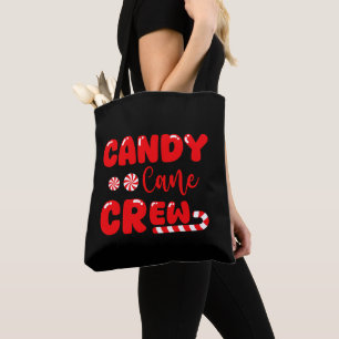 Candy Cane Crew Matching Family Snoep Lover Tote Bag