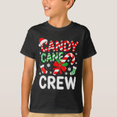 Candy Cane Crew Shirt Adult Men Women Kids Christm (Voorkant)