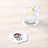 Candy Cane Crew Skull Christmas 2025 Funny Men Boy Kartonnen Onderzetters (Insitu)