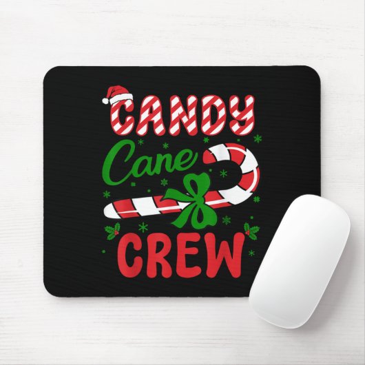 Candy Cane Crew Tester Lovers Taster Group Funny C Muismat (Met muis)