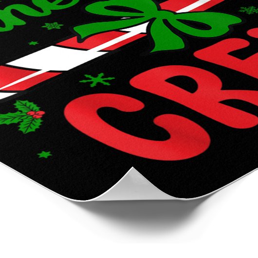 Candy Cane Crew Tester Lovers Taster Group Funny C Poster (Hoek)