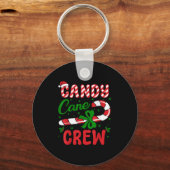 Candy Cane Crew Tester Lovers Taster Group Funny C Sleutelhanger (Voorkant)