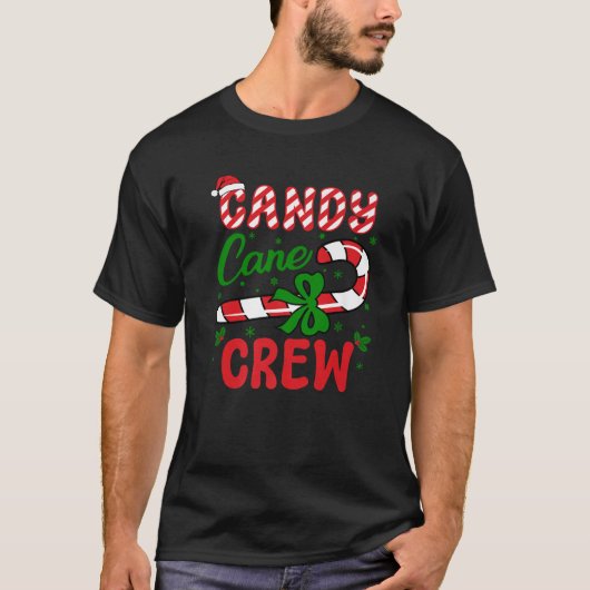 Candy Cane Crew Tester Lovers Taster Group Funny C T-shirt (Voorkant)