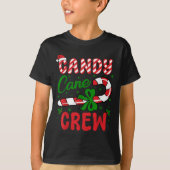 Candy Cane Crew Tester Lovers Taster Group Funny C T-shirt (Voorkant)