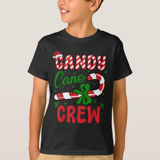 Candy Cane Crew Tester Lovers Taster Group Funny C T-shirt (Voorkant)