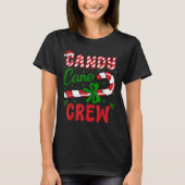 Candy Cane Crew Tester Lovers Taster Group Funny C T-shirt (Voorkant)