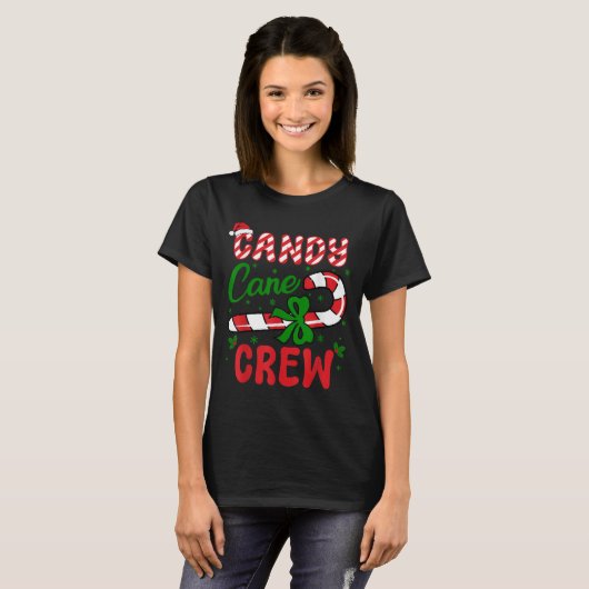 Candy Cane Crew Tester Lovers Taster Group Funny C T-shirt (Voorkant volledig)